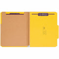 Smead SafeSHIELD 2/5 Tab Cut Letter Recycled Classification Folder, Yellow, 8 1/2" Width x 11" Length, 10 / Box, SMD14025
