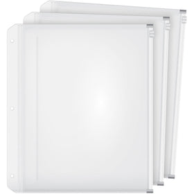 TOPS Cardinal HOLD IT Expanding Zipper Binder Pockets, Clear, 8 1/2" Width x 11" Length, 1 Pack, CRD14201