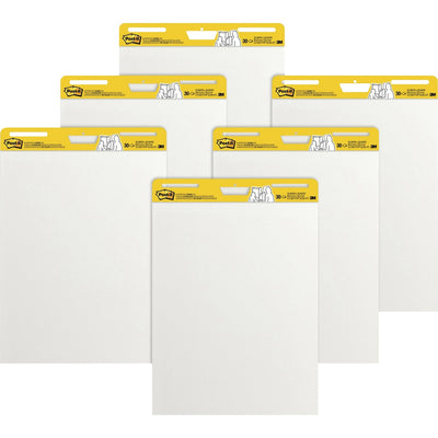 3M Post-it Self-Stick Easel Pad Value Pack, 25" x 30", 1 Carton, MMM559VAD6PK