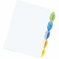 Avery Insertable Style Edge Plastic Dividers, 5 tabs, 1 set, Translucent, 5 / Set, AVE11200