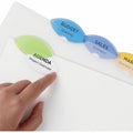 Avery Insertable Style Edge Plastic Dividers, 5 tabs, 1 set, Translucent, 5 / Set, AVE11200