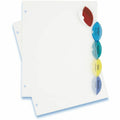 Avery Insertable Style Edge Plastic Dividers, 5 tabs, 1 set, Translucent, 5 / Set, AVE11200