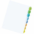 Avery Insertable Style Edge Plastic Dividers, 8 tabs, 1 set, Translucent, 8 / Set, AVE11201