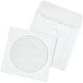 Quality Park Tech-No-Tear CD/DVD Sleeves, White, 100 / Box, QUA77203