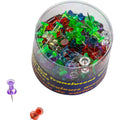 Officemate Translucent Pushpins, Assorted, 200 / Pack, OIC35710