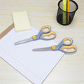 Acme United Westcott 8" Straight Soft Handle Titanium-Bonded Glide Scissors, Gray/Yellow, 2 / Pack, ACM13901
