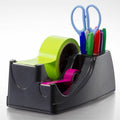 Officemate 96690 Deluxe Heavy Duty Two Roll Tape Dispenser, Black, OIC96690