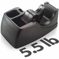 Officemate 96690 Deluxe Heavy Duty Two Roll Tape Dispenser, Black, OIC96690