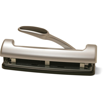 Officemate EZ Lever Adjustable Hole Punch, Silver, OIC90050