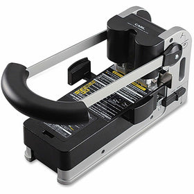Carl Extra Heavy-duty Two-hole Punch, Silver, CUI62300