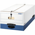 Fellowes Bankers Box Liberty File Storage Boxes - 24" Legal, Blue, 4 / Carton, FEL0001203