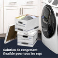 Fellowes Bankers Box STOR/FILE 703 Basic-duty Storage Box, Blue, 4 / Carton, FEL0070308