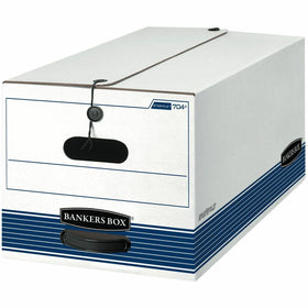 Fellowes Bankers Box STOR/FILE File Storage Box, Blue, 4 / Carton, FEL0070403