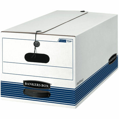 Fellowes Bankers Box STOR/FILE File Storage Box, Blue, 4 / Carton, FEL0070403