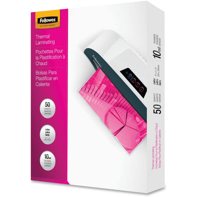 Fellowes Letter-Size Laminating Pouches, Clear, 1 Pack, FEL52042