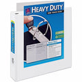 Avery Heavy-Duty View 3 Ring Binder, Extra Wide, 1.5" EZD Rings, 1 White Binder(01319), 8 1/2" Width x 11" Length, AVE01319