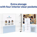 Avery Heavy-Duty View 3 Ring Binder, Extra Wide, 1.5" EZD Rings, 1 White Binder(01319), 8 1/2" Width x 11" Length, AVE01319