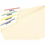 Avery® File Folder Labels, Assorted, 2/3" x 3-7/16" , 252 (5215), 1 Pack