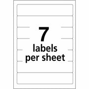 Avery® File Folder Labels, White/Green, 2/3" x 3-7/16" , 252 (5203), 1 Pack