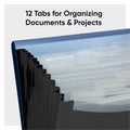 Smead Letter Expanding File, Black, 8 1/2" Width x 11" Length, SMD70863