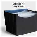 Smead Letter Expanding File, Black, 8 1/2" Width x 11" Length, SMD70863