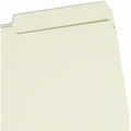 Smead 2/5 Tab Cut Legal Recycled Fastener Folder, Green, 8 1/2" Width x 14" Length, 25 / Box, SMD19920