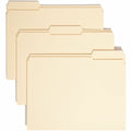 Smead 1/3 Tab Cut Letter Recycled Top Tab File Folder, Manila, 8 1/2" Width x 11" Length, 100 / Box, SMD10347