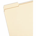 Smead 1/3 Tab Cut Letter Recycled Top Tab File Folder, Manila, 8 1/2" Width x 11" Length, 100 / Box, SMD10347