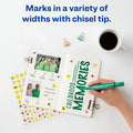 Avery Marks A Lot Permanent Markers, Regular Desk-Style, 1 Green, 1 Dozen, AVE07885