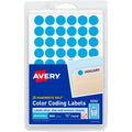 Avery Dot Stickers, 1/2" Diameter, Light Blue, 840 Total (5050), 840 / Pack, AVE05050