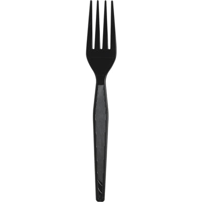 Georgia Pacific . Dixie Heavyweight Disposable Forks by GP Pro, Black, 1000 / Carton, DXEFH517
