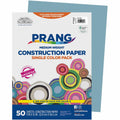 Dixon Ticonderoga Prang Construction Paper, Sky Blue, 1 Pack, PAC7603
