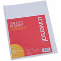 Universal Deluxe Write-On/Erasable Tab Index, 8-Tab, 11 x 8.5, White, White Tabs, 1 Set, UNV20818