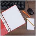 Universal Deluxe Write-On/Erasable Tab Index, 8-Tab, 11 x 8.5, White, White Tabs, 1 Set, UNV20818