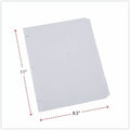 Universal Deluxe Write-On/Erasable Tab Index, 8-Tab, 11 x 8.5, White, White Tabs, 1 Set, UNV20818