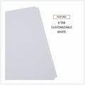 Universal Deluxe Write-On/Erasable Tab Index, 8-Tab, 11 x 8.5, White, White Tabs, 1 Set, UNV20818