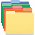 Universal 1/3 Tab Cut Letter Top Tab File Folder, 8 1/2" Width x 11" Length, 100 Box, UNV10506