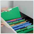 Universal 1/3 Tab Cut Letter Top Tab File Folder, 8 1/2" Width x 11" Length, 100 Box, UNV10502