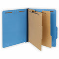 Universal 2/5 Tab Cut Letter Classification Folder, Cobalt Blue, 8 1/2" Width x 11" Length, 10 Box, UNV10301