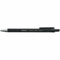 Universal Ballpoint Pen, Retractable, Medium 1 mm, Black Ink, Black Barrel, Dozen, 1 Dozen, UNV15510