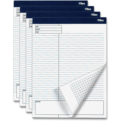 TOPS Project Planning Pads, White, 8 1/2", 1 Pack, TOP77102