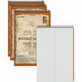 TOPS Second Nature Spiral Steno Notebook, 6" x 9", 4 / Pack, TOP74690