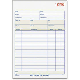 TOPS 3-part/15-item Sales Order Book, Pink, TOP46510
