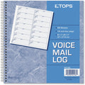 TOPS Voice Message Log Book, White, 8.50" Width x 8.25" Length, TOP44165