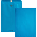 Quality Park 9 x 12 Clasp Envelopes with Deeply Gummed Flaps, Blue, 10 / Pack, QUA38737