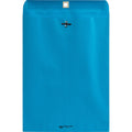 Quality Park 9 x 12 Clasp Envelopes with Deeply Gummed Flaps, Blue, 10 / Pack, QUA38737