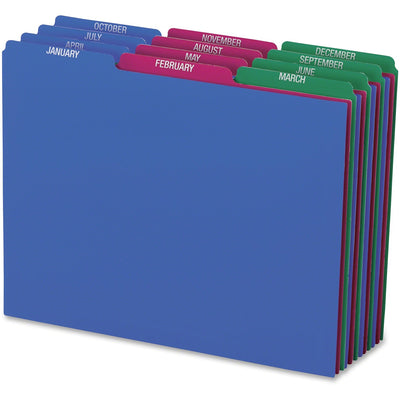 TOPS Pendaflex Poly File Guide Sets, Assorted, 12 / Set — view 1