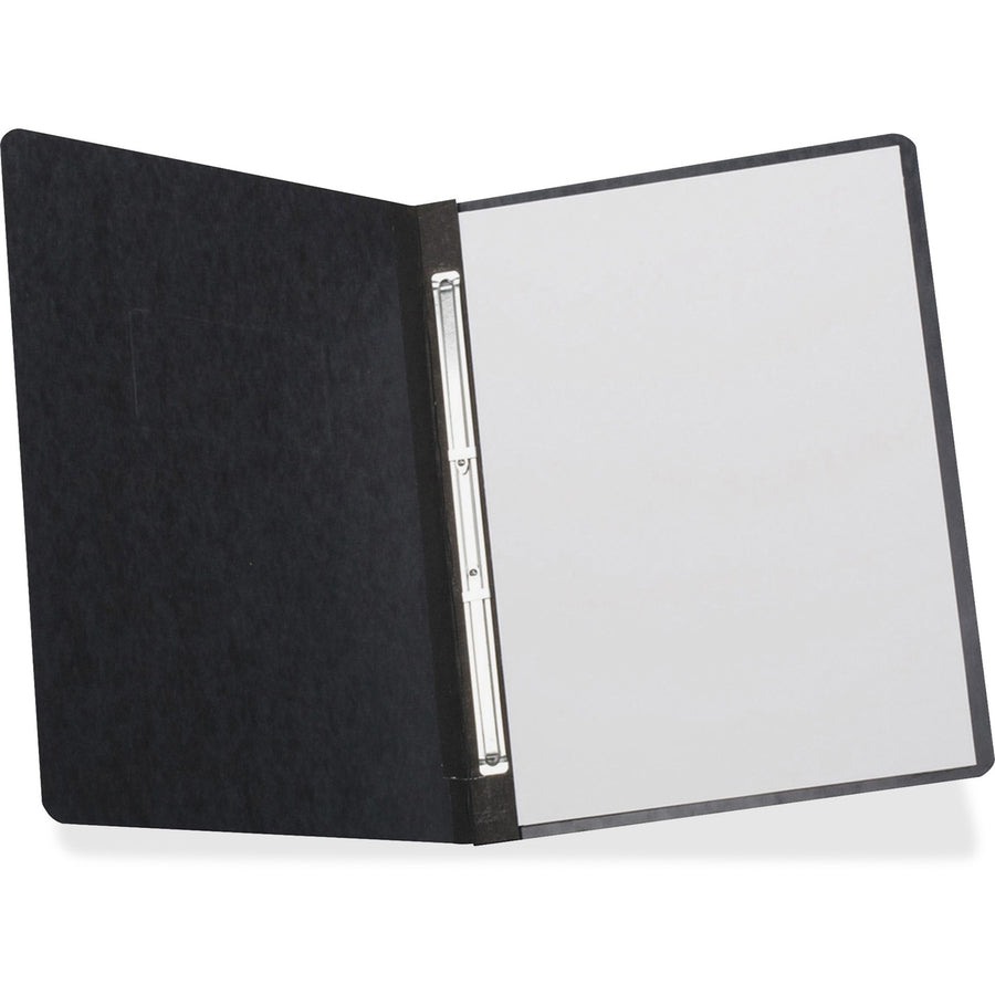 TOPS Oxford Pressboard Report Covers with Hinge, 3" x 10.25", Black, Label Holder, OXF12906