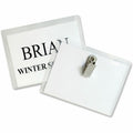 C-Line Laser/Inkjet Clip Style Badge Holder Kits, White, 96 / Box, CLI95596