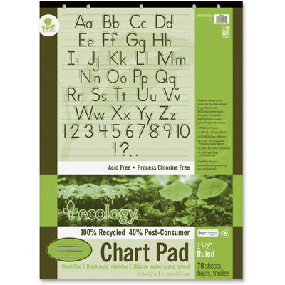 Dixon Ticonderoga Decorol Recycled Chart Pad, 24" x 32", PAC945710